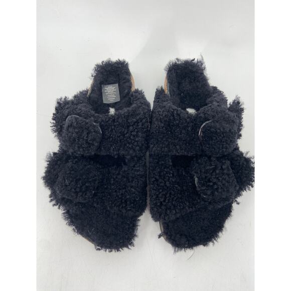 Papillio by Birkenstock Arizona Big Buckle Genuine Shearling Slide Sandal 7 NWOB - Picture 3 of 6